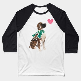 Watercolour Boxer dog Baseball T-Shirt